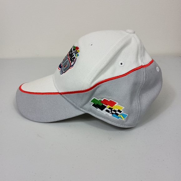 Jerry Leigh Dayton 500 48th Annual Snapback Cap Hat White Gray OS Jimmie Johnson - Picture 4 of 10